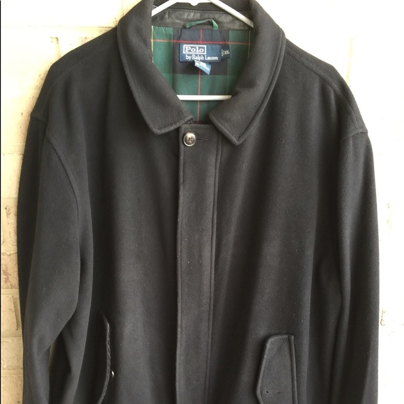 Polo Leather and Wool bomber - Picture 1 of 7